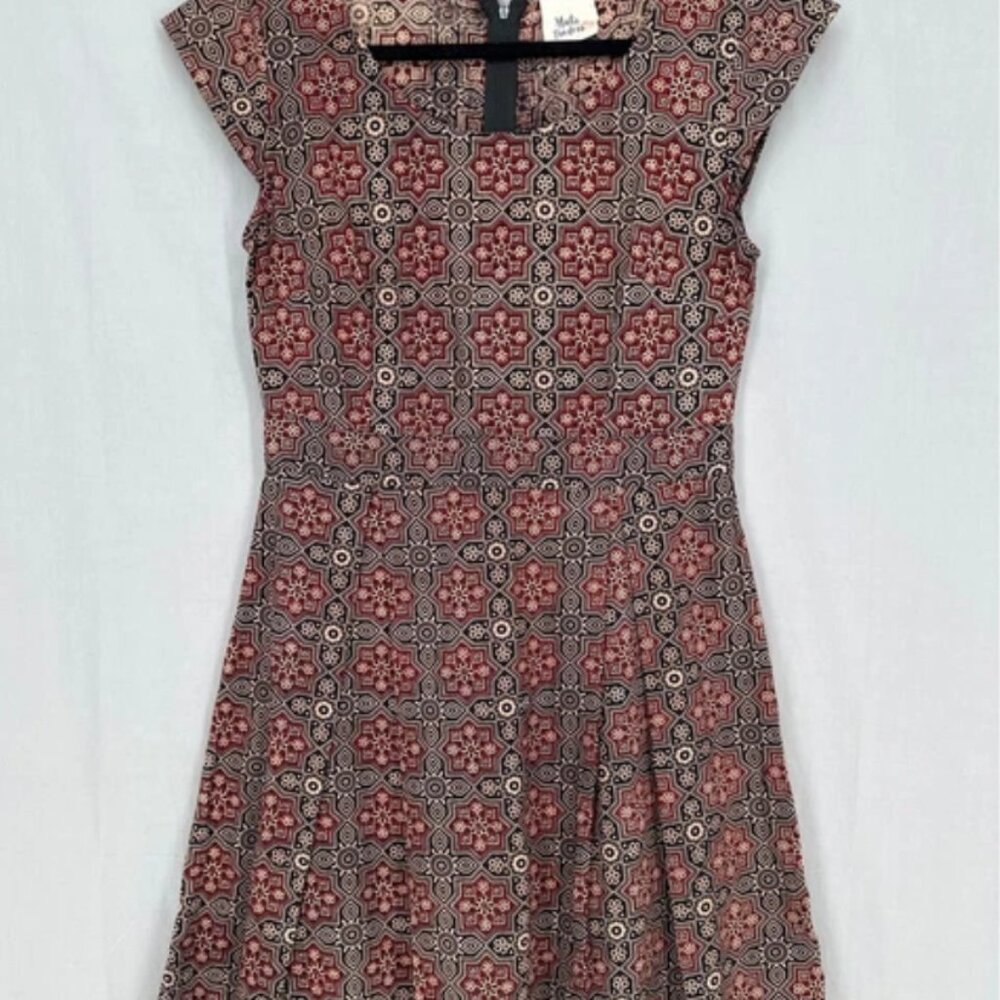 Block Printed (by hand) Mata Traders dress, size Large